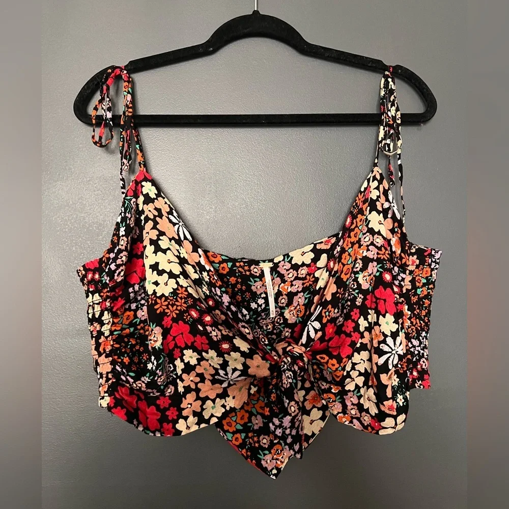 Free People Ava NWOT Reversible Front Tie Bandana Top